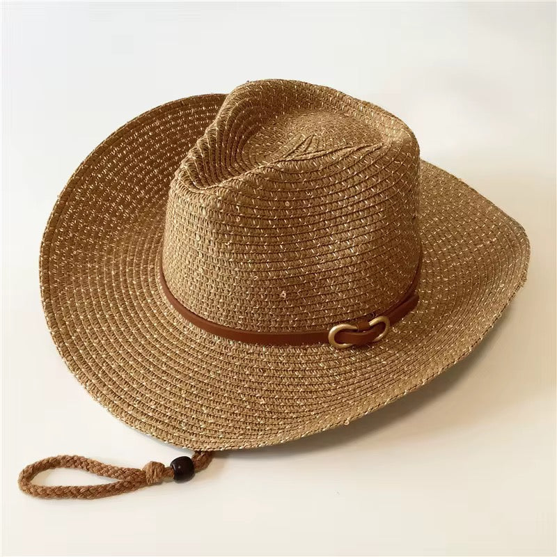 Western Spark Woven Straw Cowboy Hat