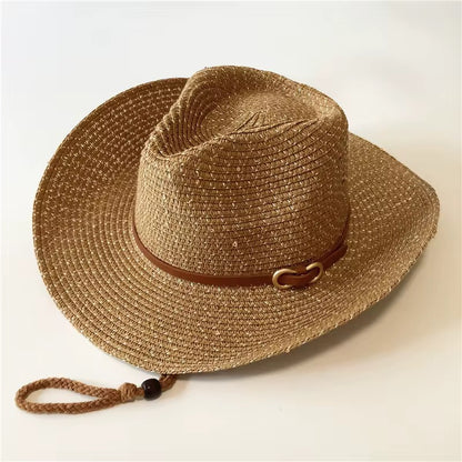 Western Spark Woven Straw Cowboy Hat
