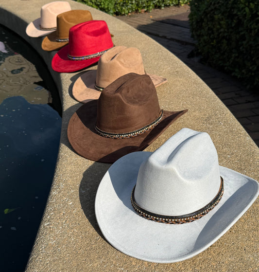Premium Retro Suede pinched Cowboy Hat