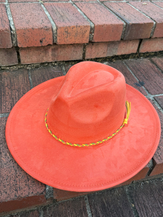 Vegan Suede Classic Wide Brim-Style Hat – Unisex ,Adjustable & Stylish Suitable for Pyrography, Laser Engraving - Accessorizmee