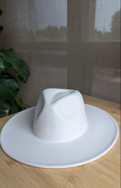 X-Large Wide Stiff Brim Fedora - Unisex Adjustable Cotton & Polyester Hat with 10cm Brim & 12cm Height - Sun Protection Fashion Accessory