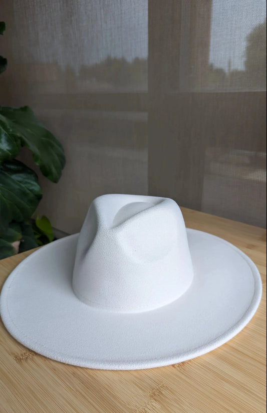 X-Large Wide Stiff Brim Fedora - Unisex Adjustable Cotton & Polyester Hat with 10cm Brim & 12cm Height - Sun Protection Fashion Accessory
