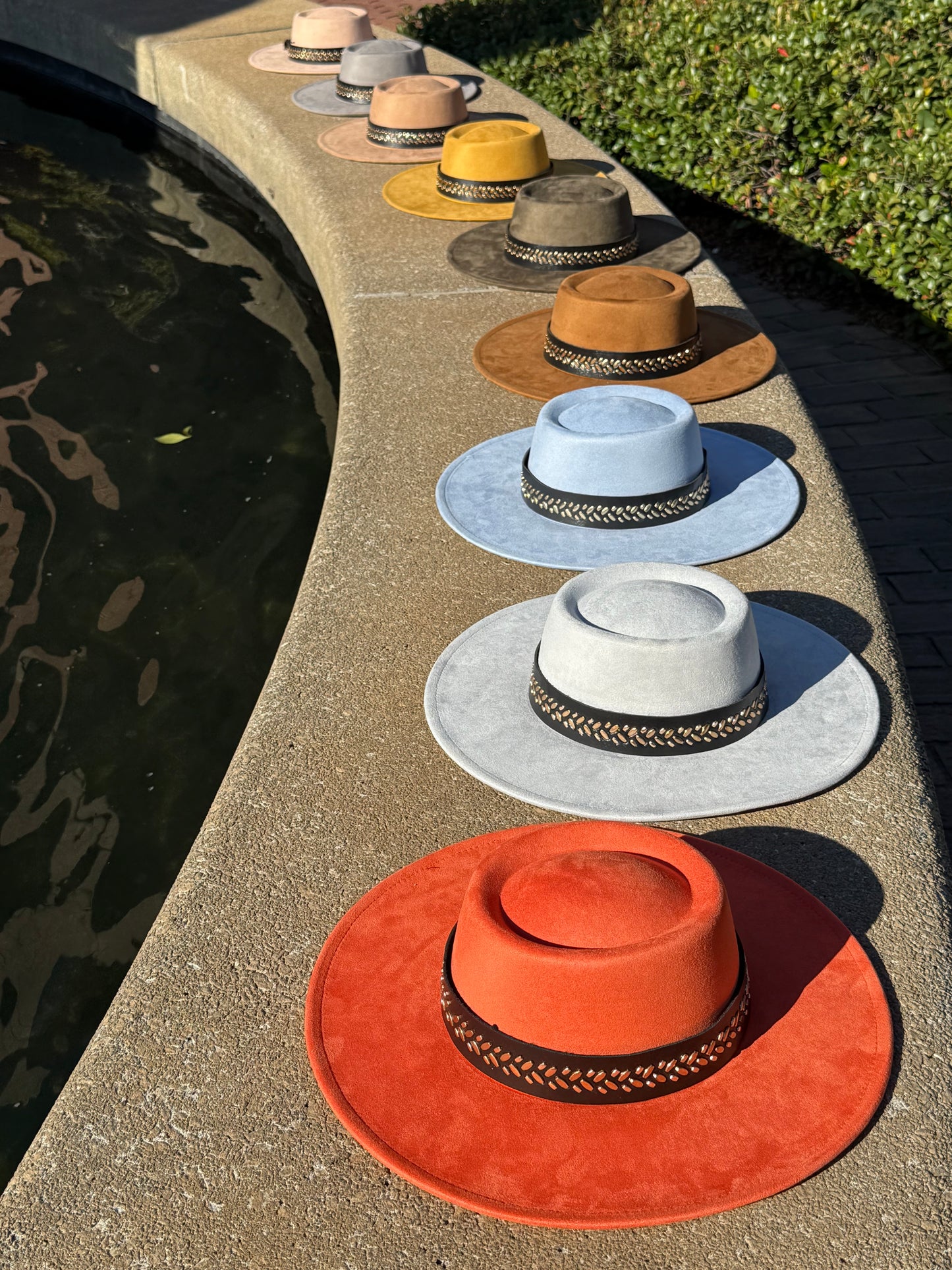 Golden leaves Round Boater Brim Hat Unisex ,Adjustable & Stylish Suitable for Pyrography, Laser Engraving