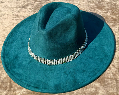 Diamonddess Wide  Brim Fedora Hat