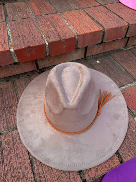 Vegan Suede Classic Wide Brim-Style Hat – Unisex ,Adjustable & Stylish Suitable for Pyrography, Laser Engraving - Accessorizmee