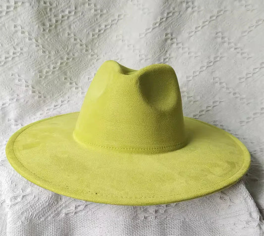 Vegan Suede Classic Wide Brim-Style Hat – Unisex ,Adjustable & Stylish Suitable for Pyrography, Laser Engraving - Accessorizmee
