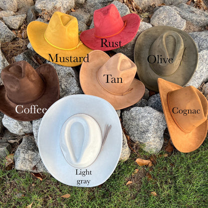 Premium Suede Relaxed Cowboy hat
