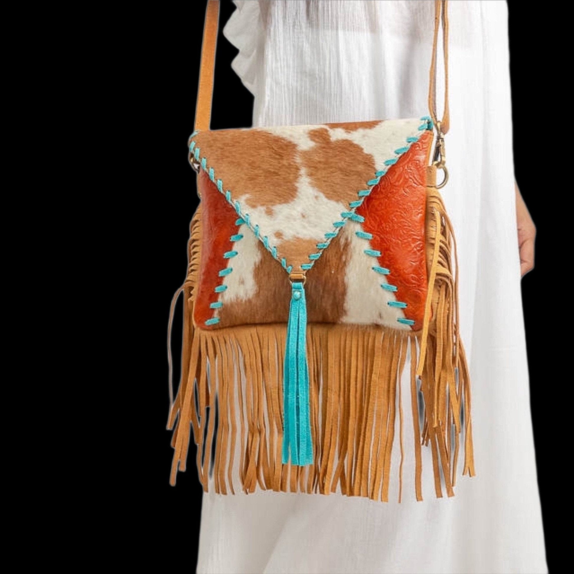 Authentic Leather Bohemian purse - Accessorizmee
