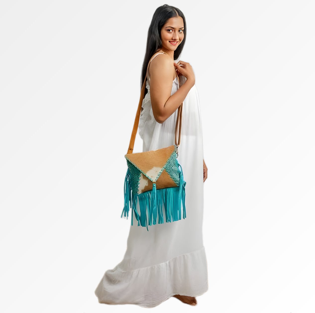 Authentic Leather Bohemian purse - Accessorizmee