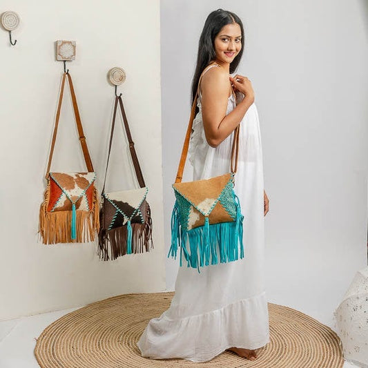 Authentic Leather Bohemian Purse | Accessorizmee
