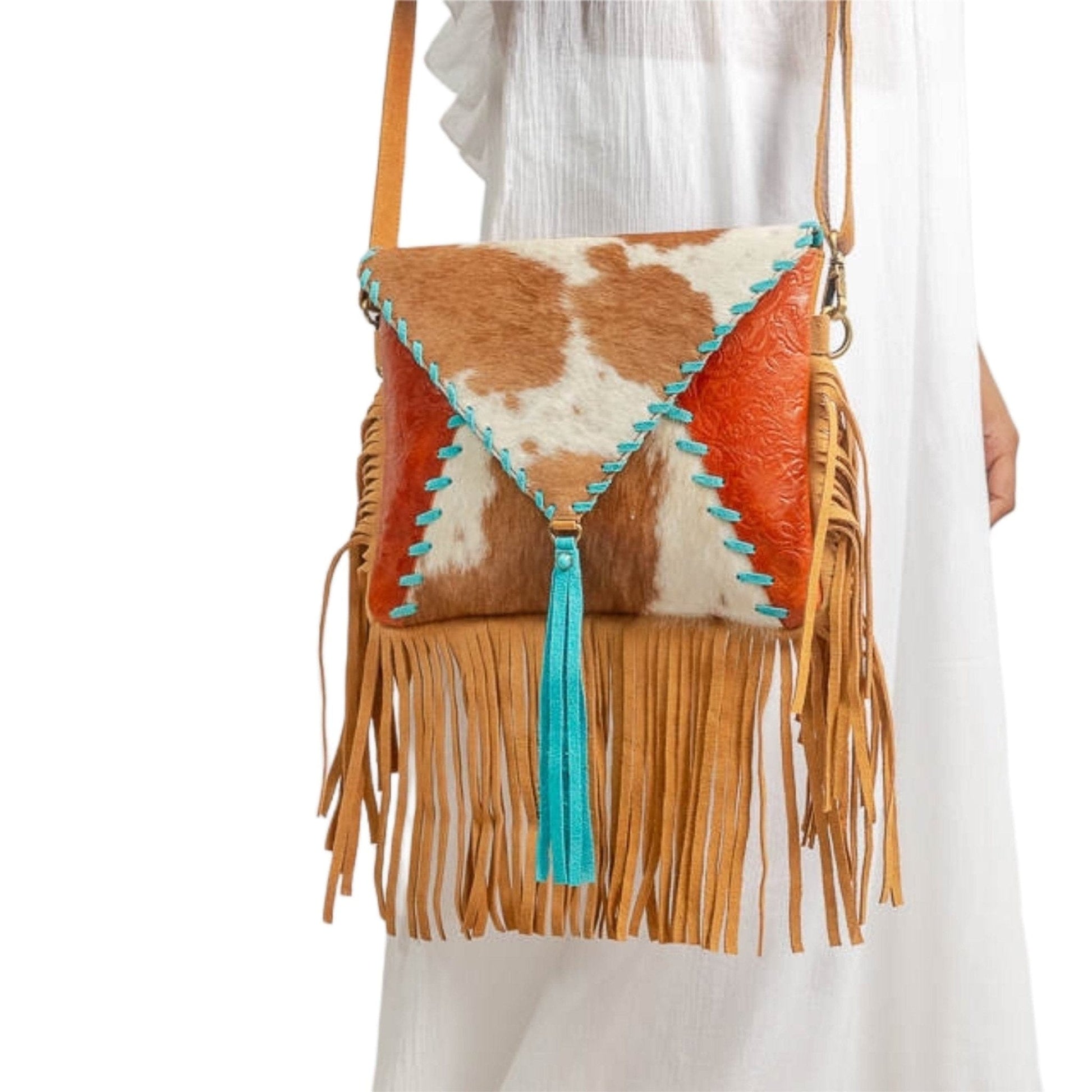 Authentic Leather Bohemian purse - Accessorizmee
