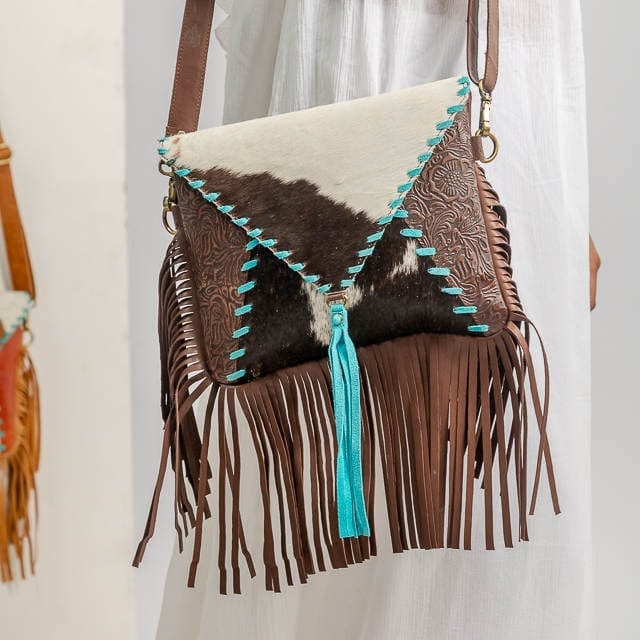 Authentic Leather Bohemian purse - Accessorizmee