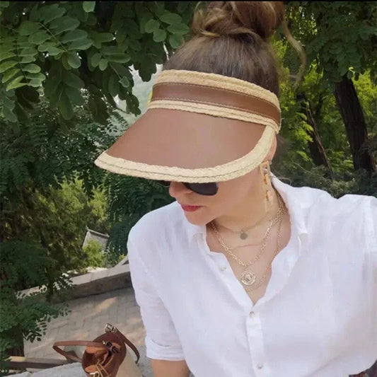 Everyday Straw Sun visor-khaki - Accessorizmee