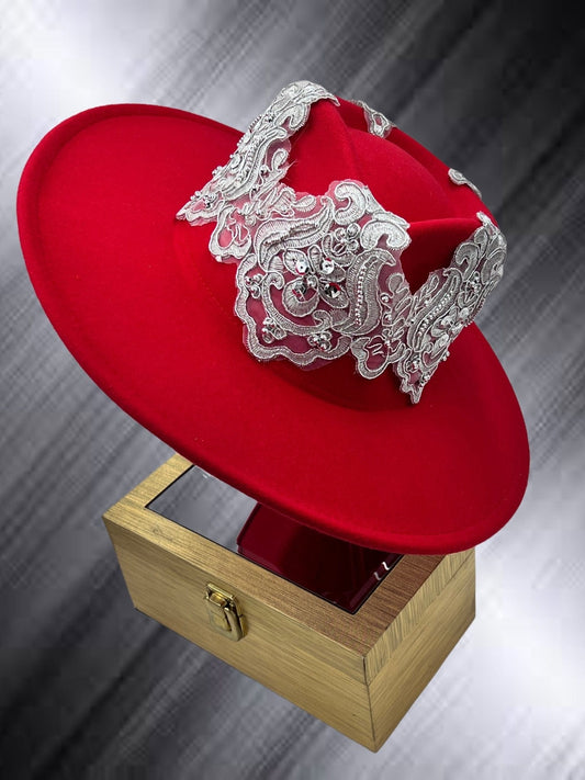 Extraordinary Fedora- Silver red - Accessorizmee
