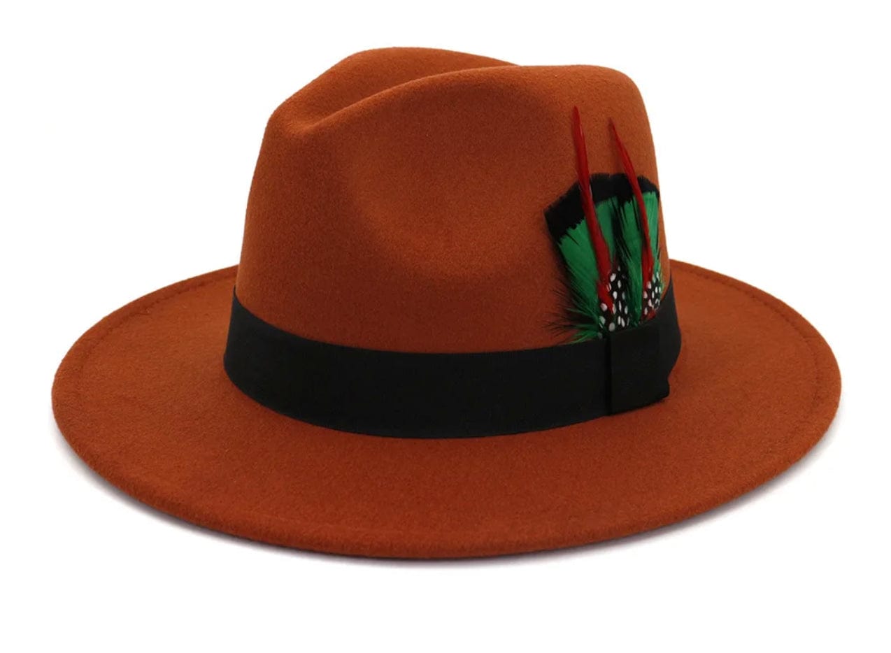 Feathered Fedora- boss-Rust - Accessorizmee