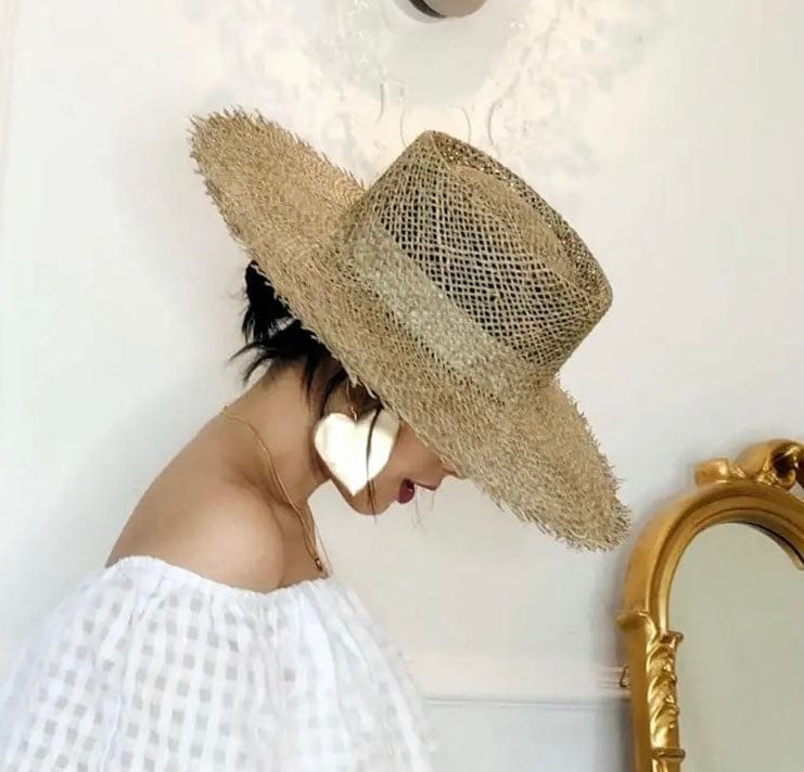 Floored Straw hat-khaki - Accessorizmee
