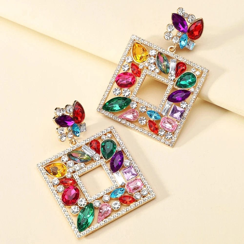 Glistening Statement Earrings - Accessorizmee