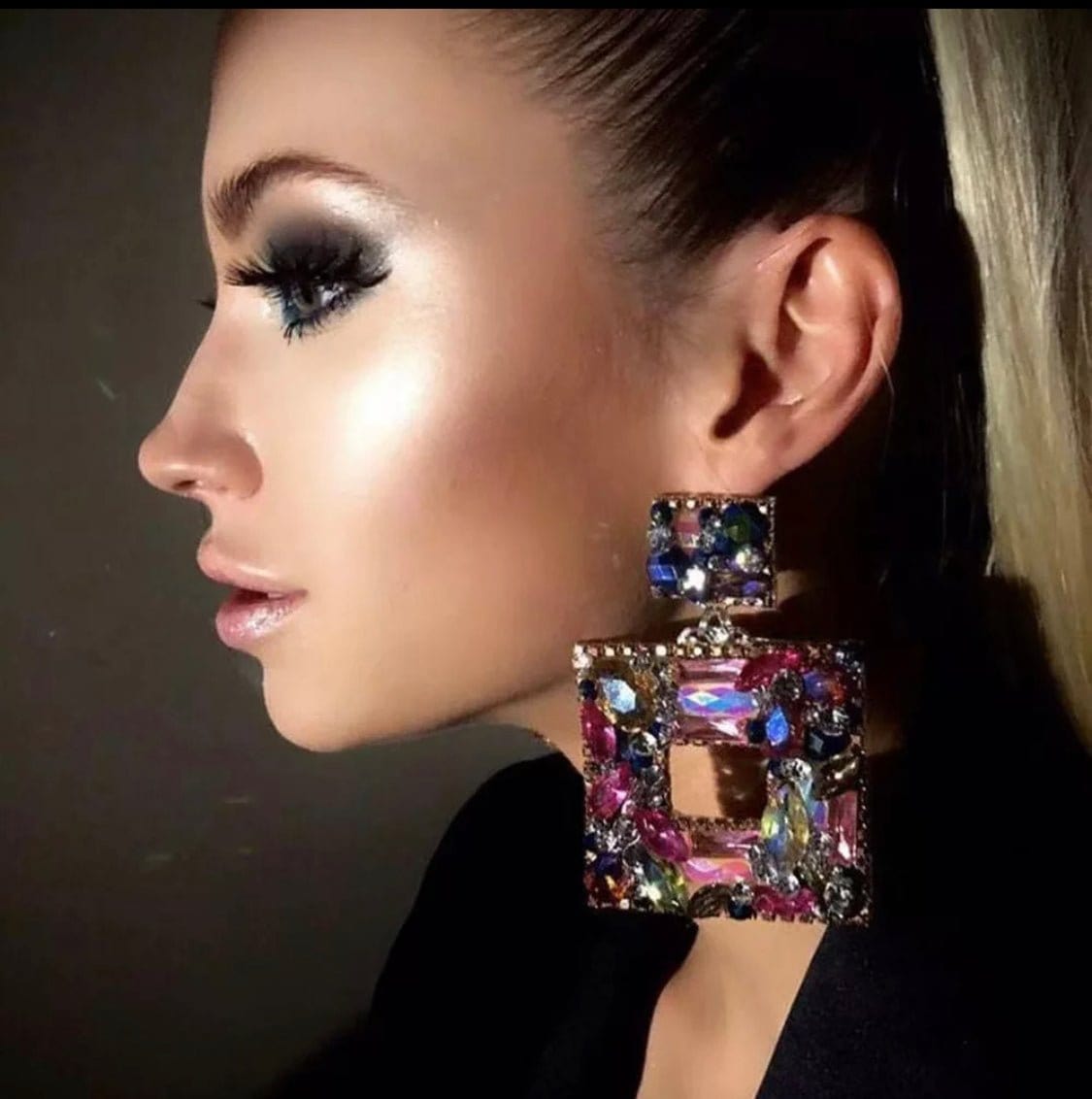 Glistening Statement Earrings - Accessorizmee