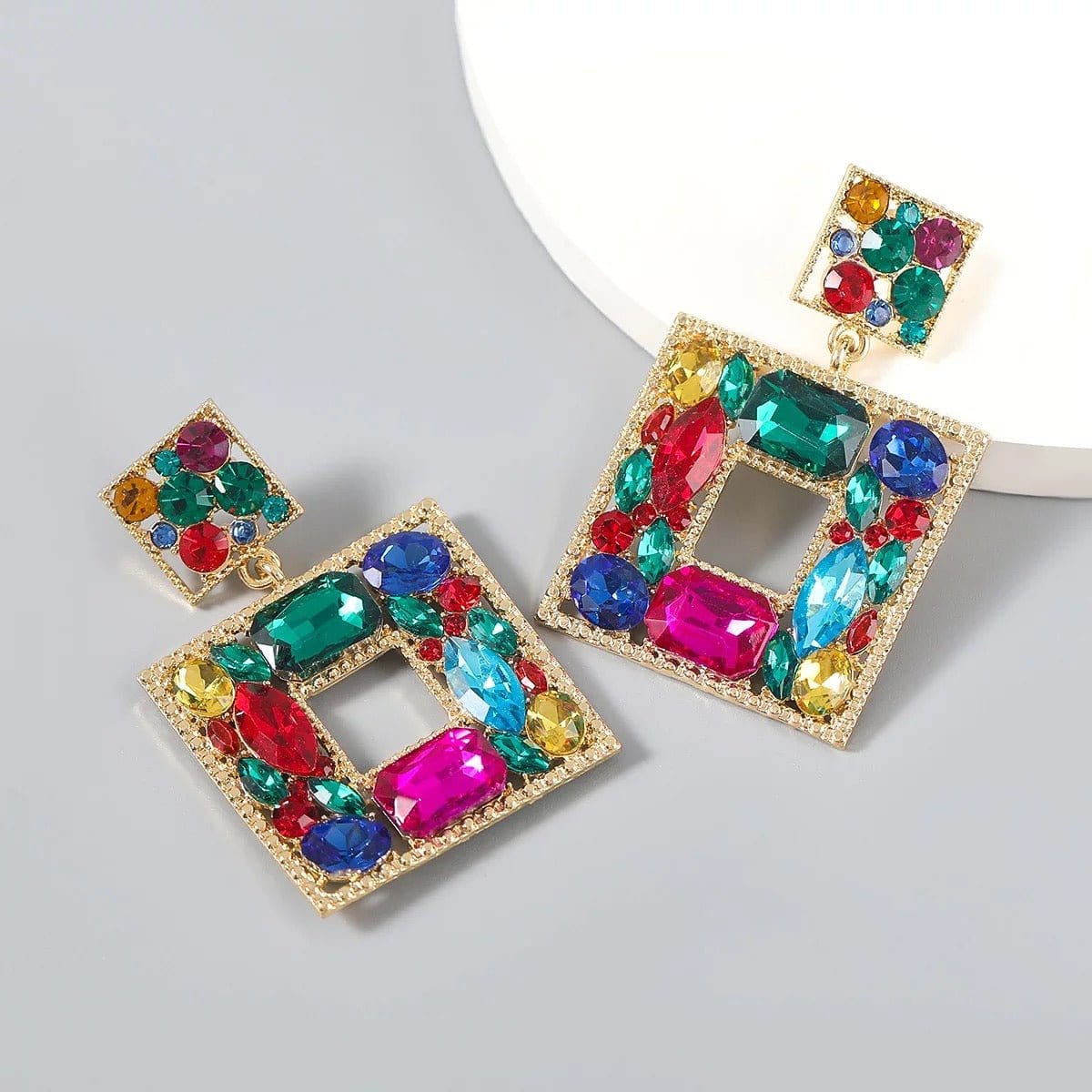 Glistening Statement Earrings - Accessorizmee