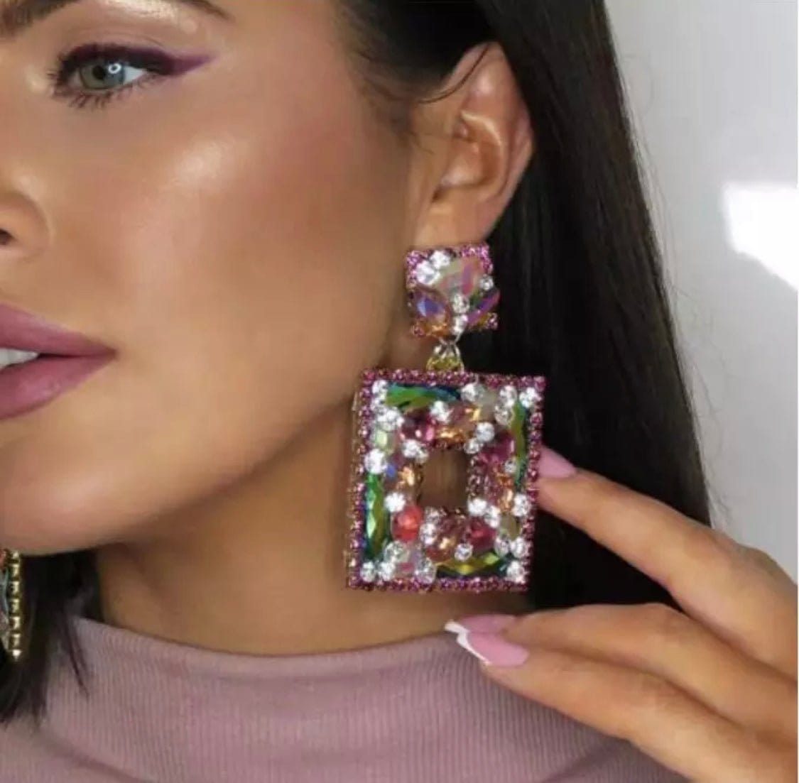 Glistening Statement Earrings - Accessorizmee