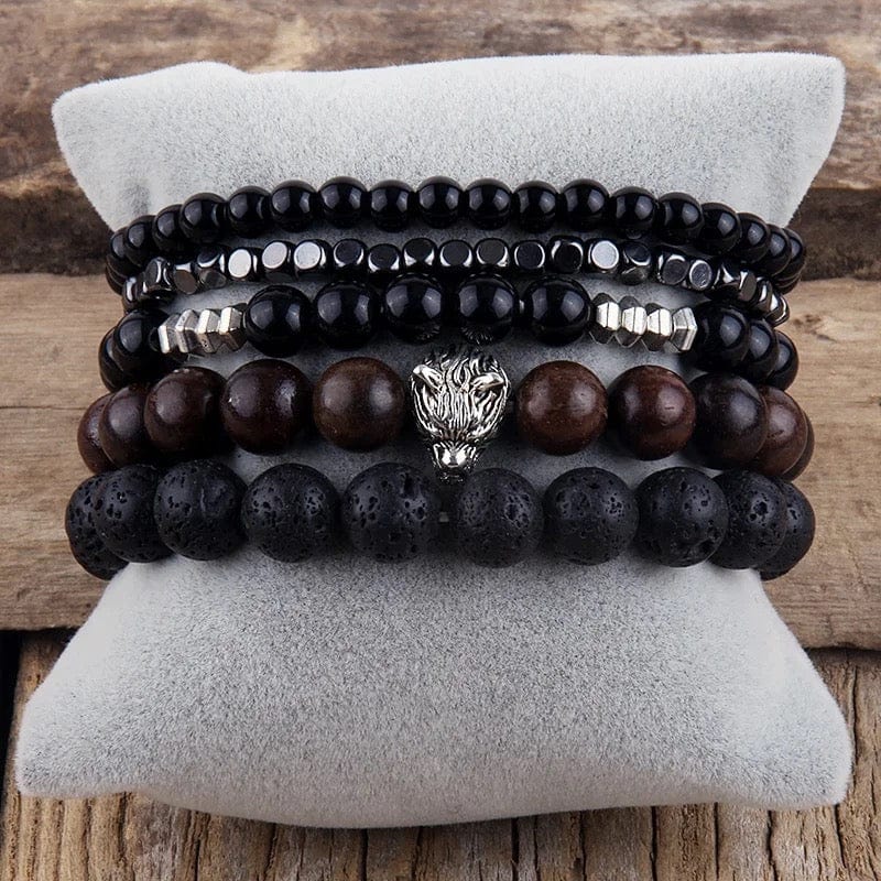 Handmade Stone Wood- bracelet - Accessorizmee