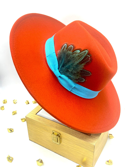 Luxury Fedora -Rust - Accessorizmee