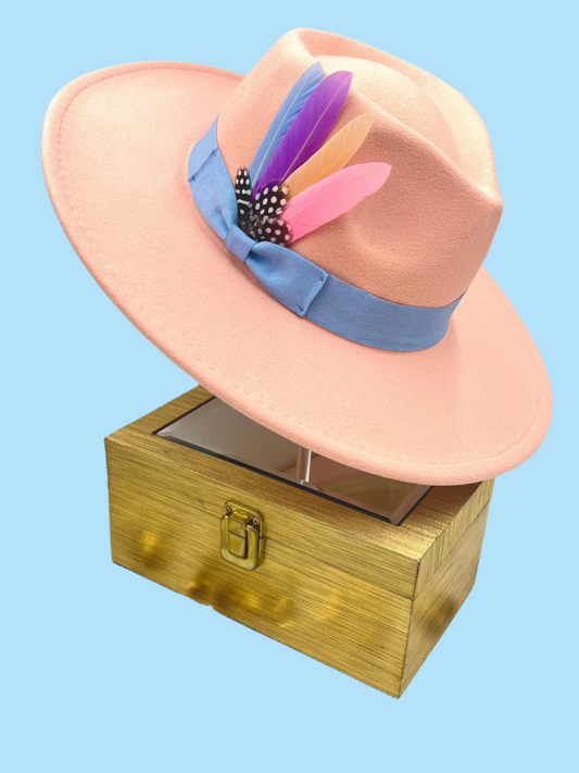 Luxury Bow tie Fedora -Melon - Accessorizmee