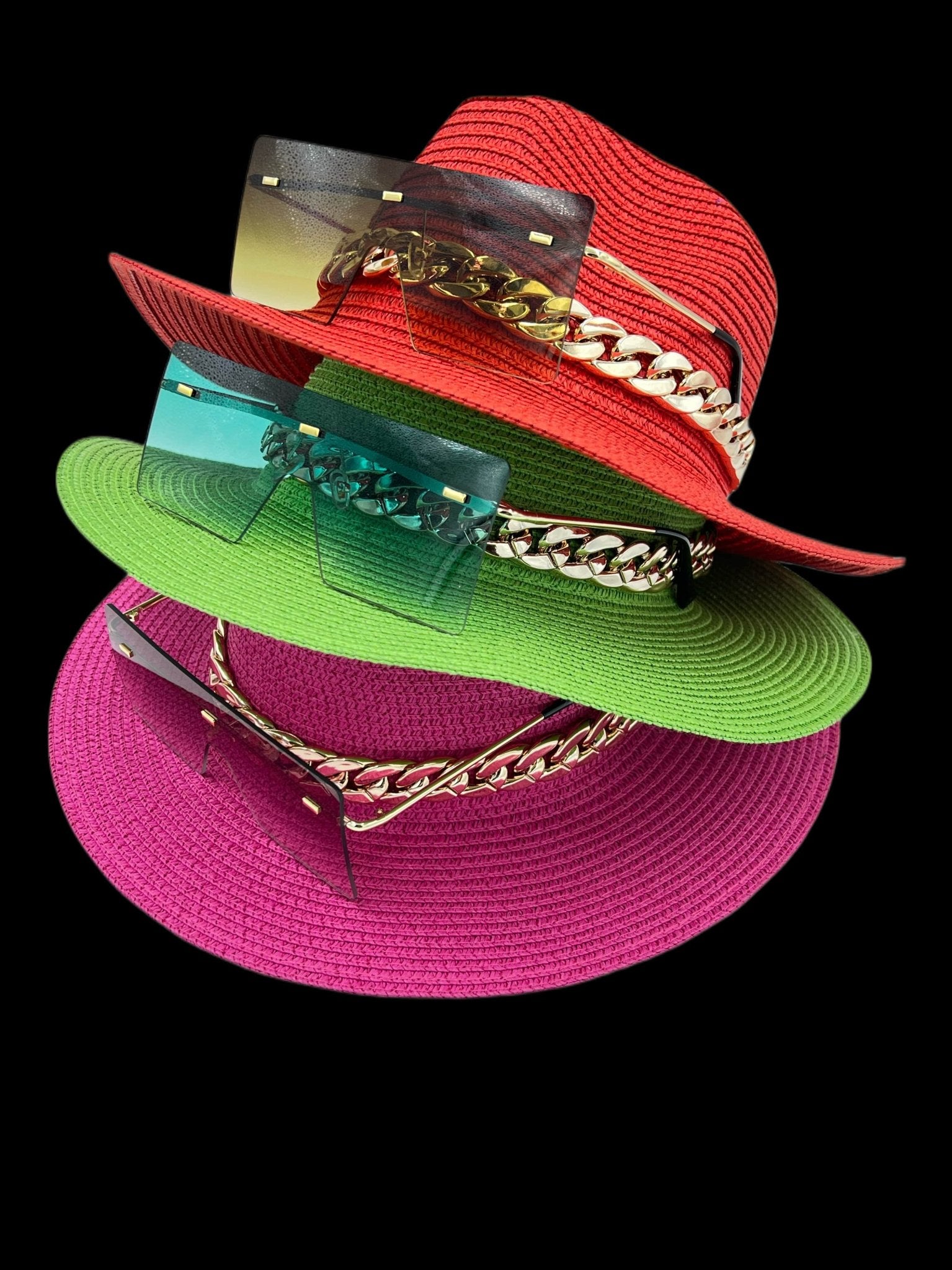 light Weight Straw chain bundle - Accessorizmee