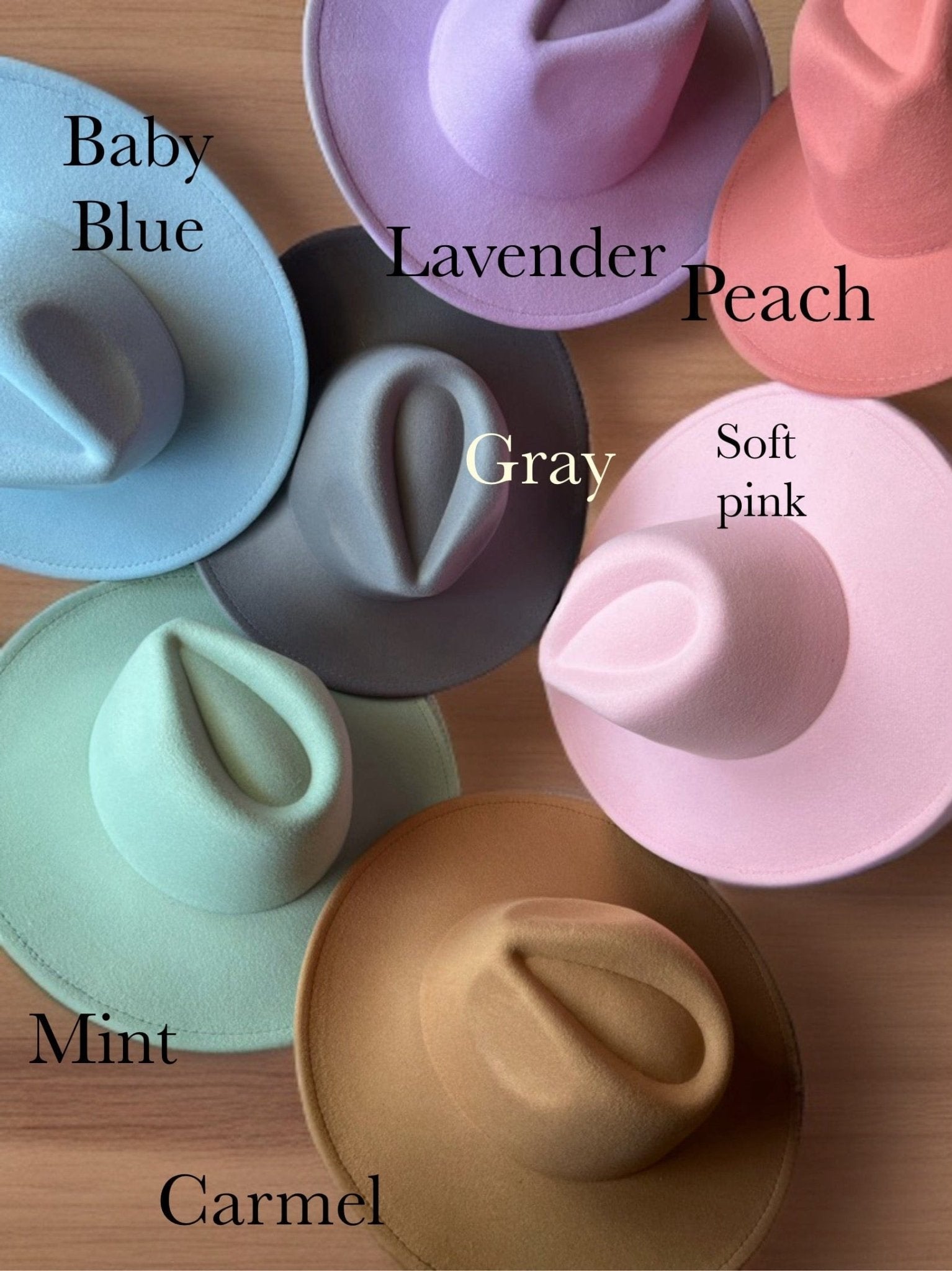 Pastel Bundle-7 Fedoras - Accessorizmee