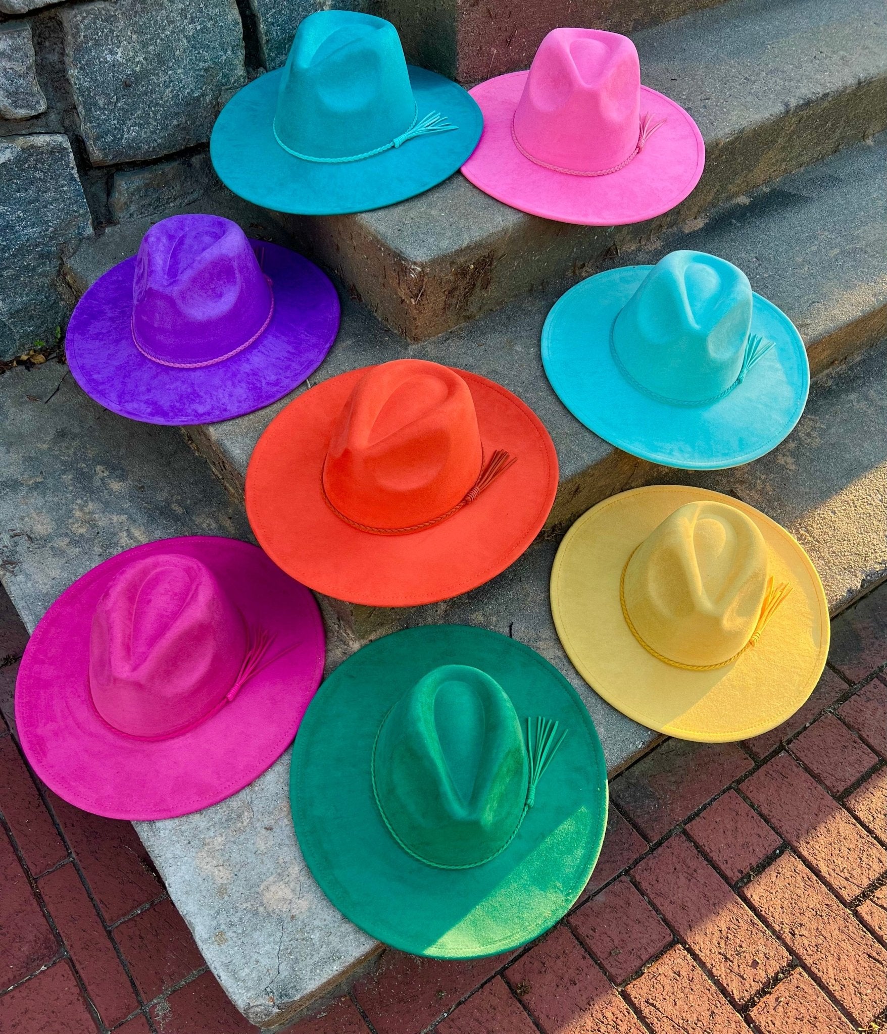 Premium Vegan Tribal Suede Fedora - Accessorizmee
