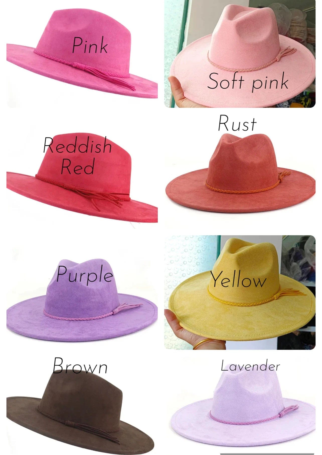 Premium Vegan Tribal Suede Fedora - Accessorizmee
