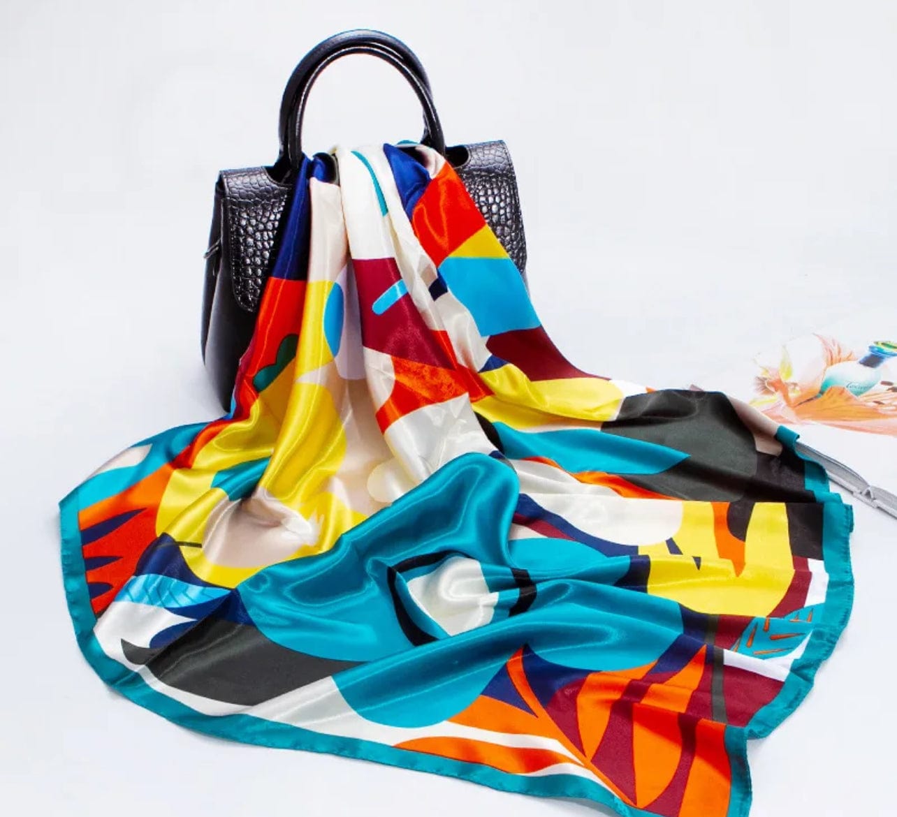 Satin Multi Color scarf - Accessorizmee