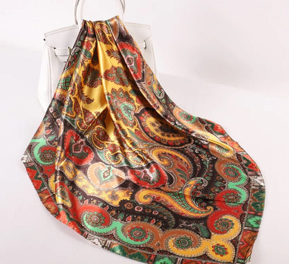 Satin Multi Color scarf - Accessorizmee