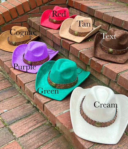Starlight Suede Cowboy Hat - Accessorizmee