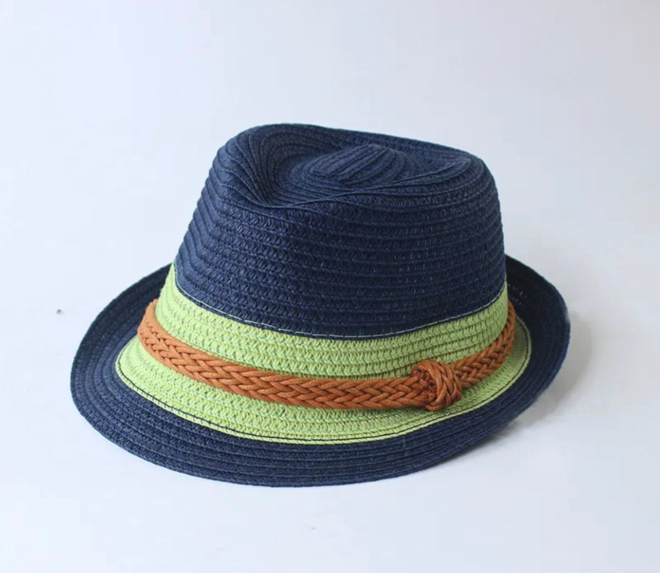 Straw Jazz Fedora-green - Accessorizmee