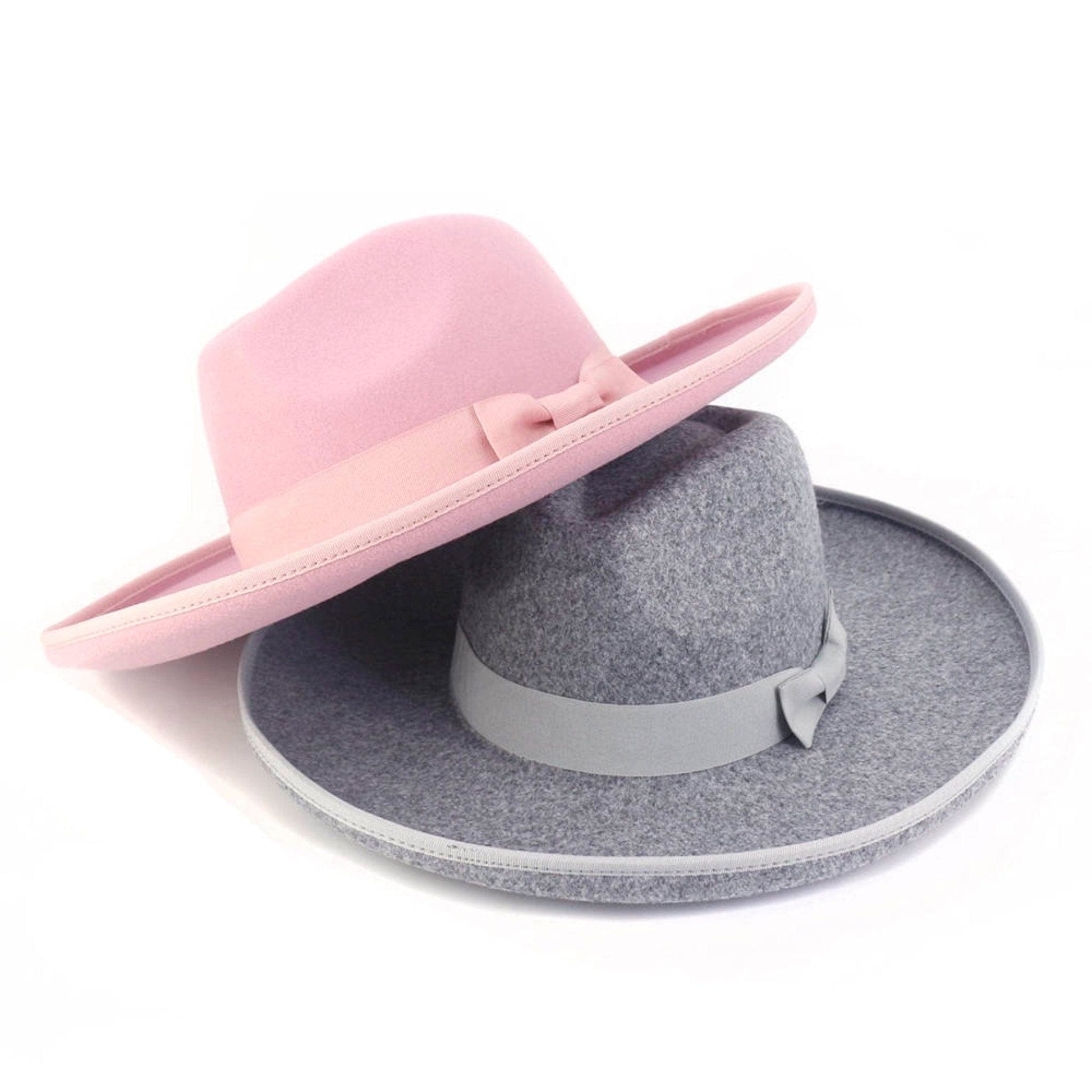 Wide Brim Lux Pencil brim Fedora - Accessorizmee