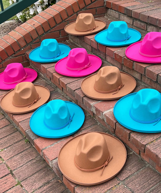 Wide Brim Lux Pencil brim Fedora - Accessorizmee