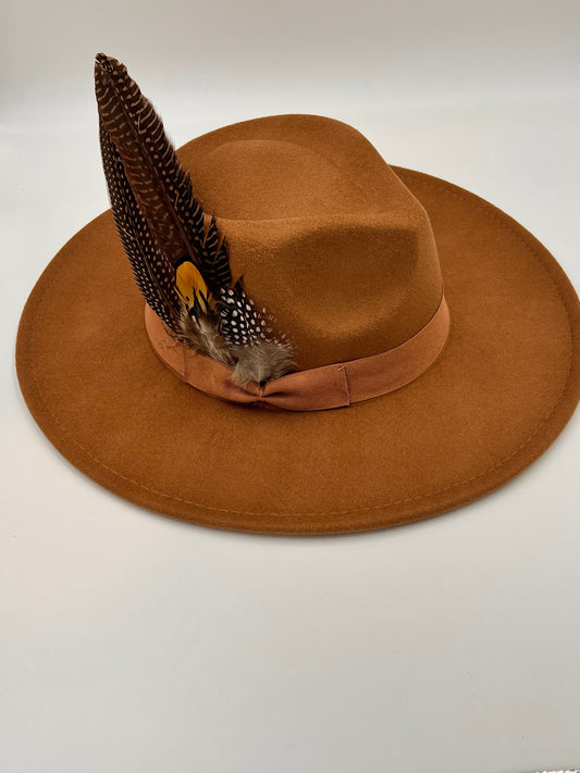 Luxury Fedora -Karmel - Accessorizmee