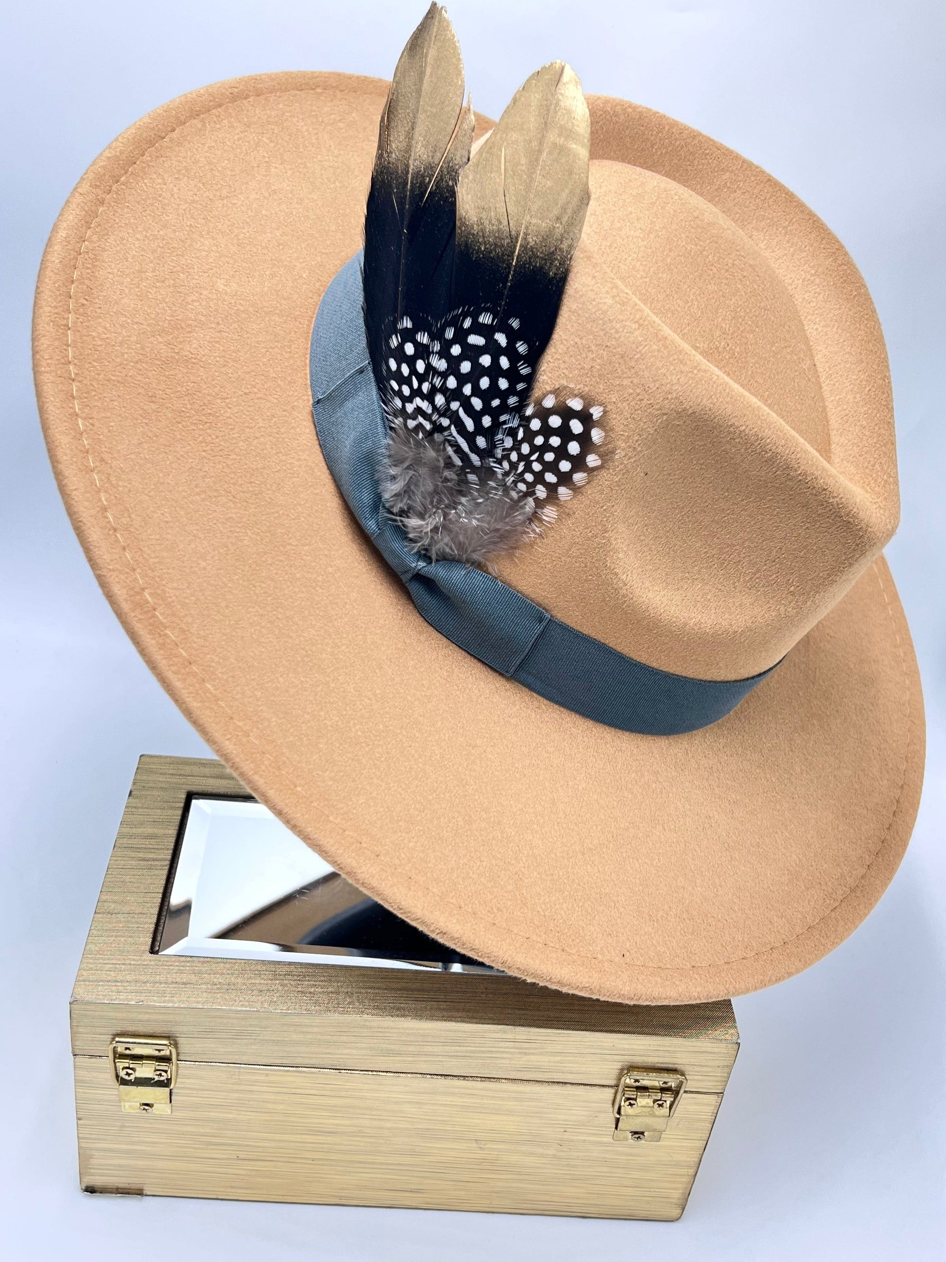 Luxury Fedora -Smoke - Accessorizmee