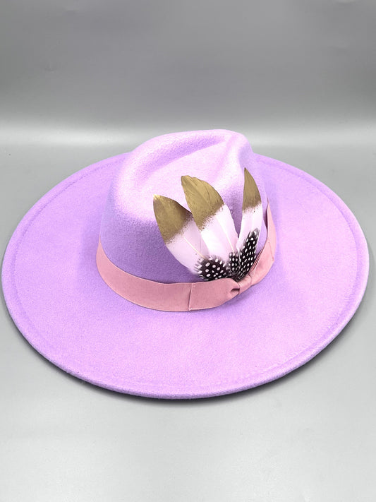 Luxury Fedora -Lavender - Accessorizmee